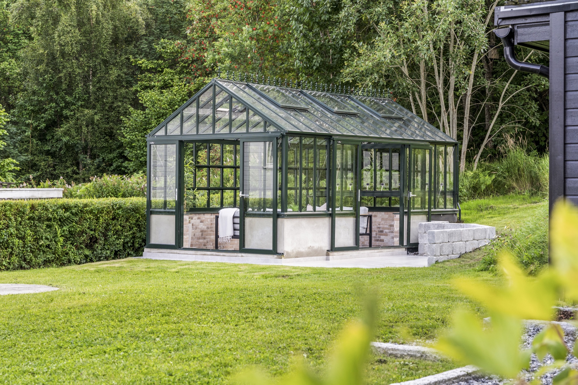 Vinterhagen i Oslo – frittstående glasshus i hagen