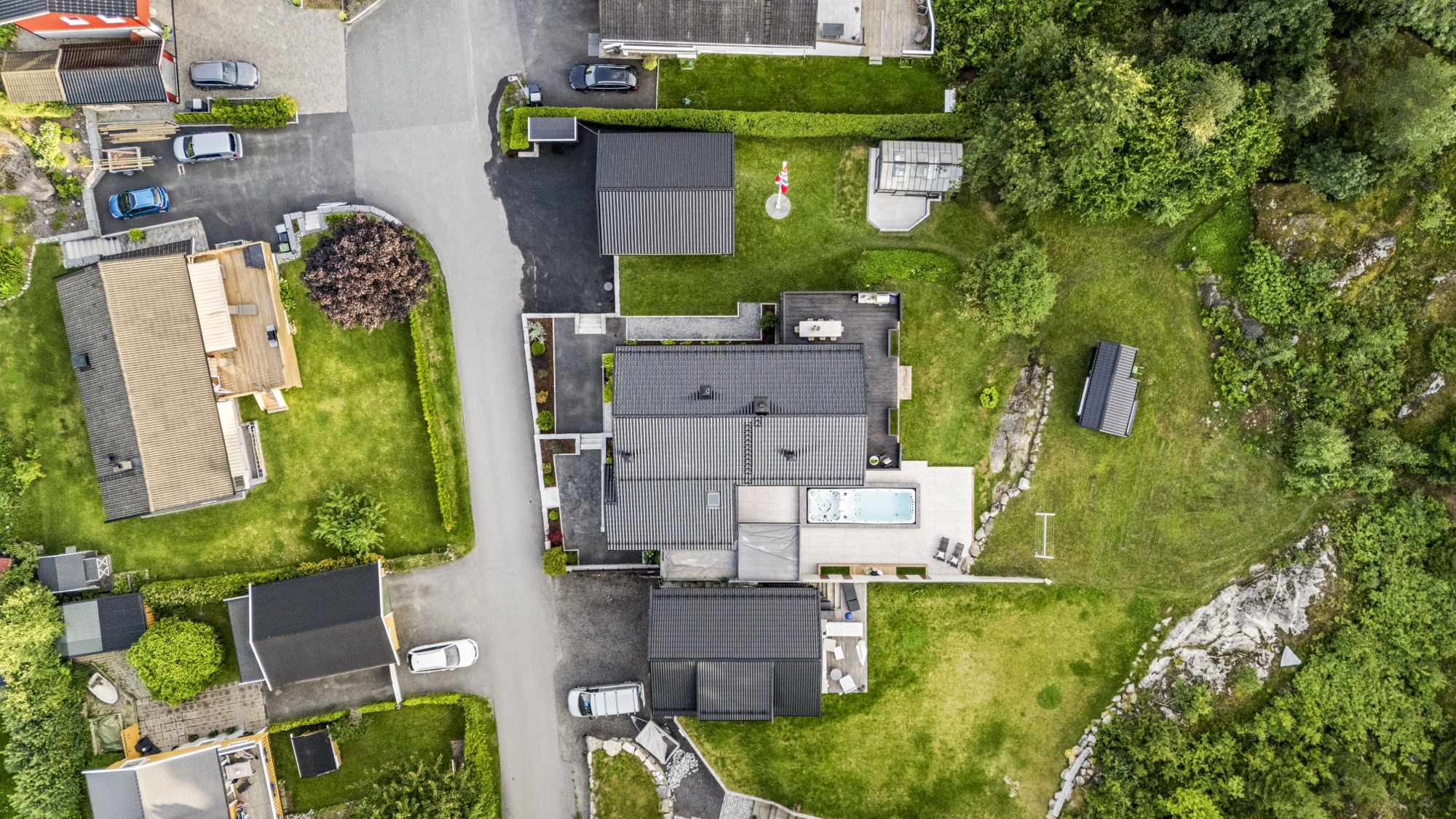Vinterhagen i Oslo – plantegningsperspektiv ovenfra