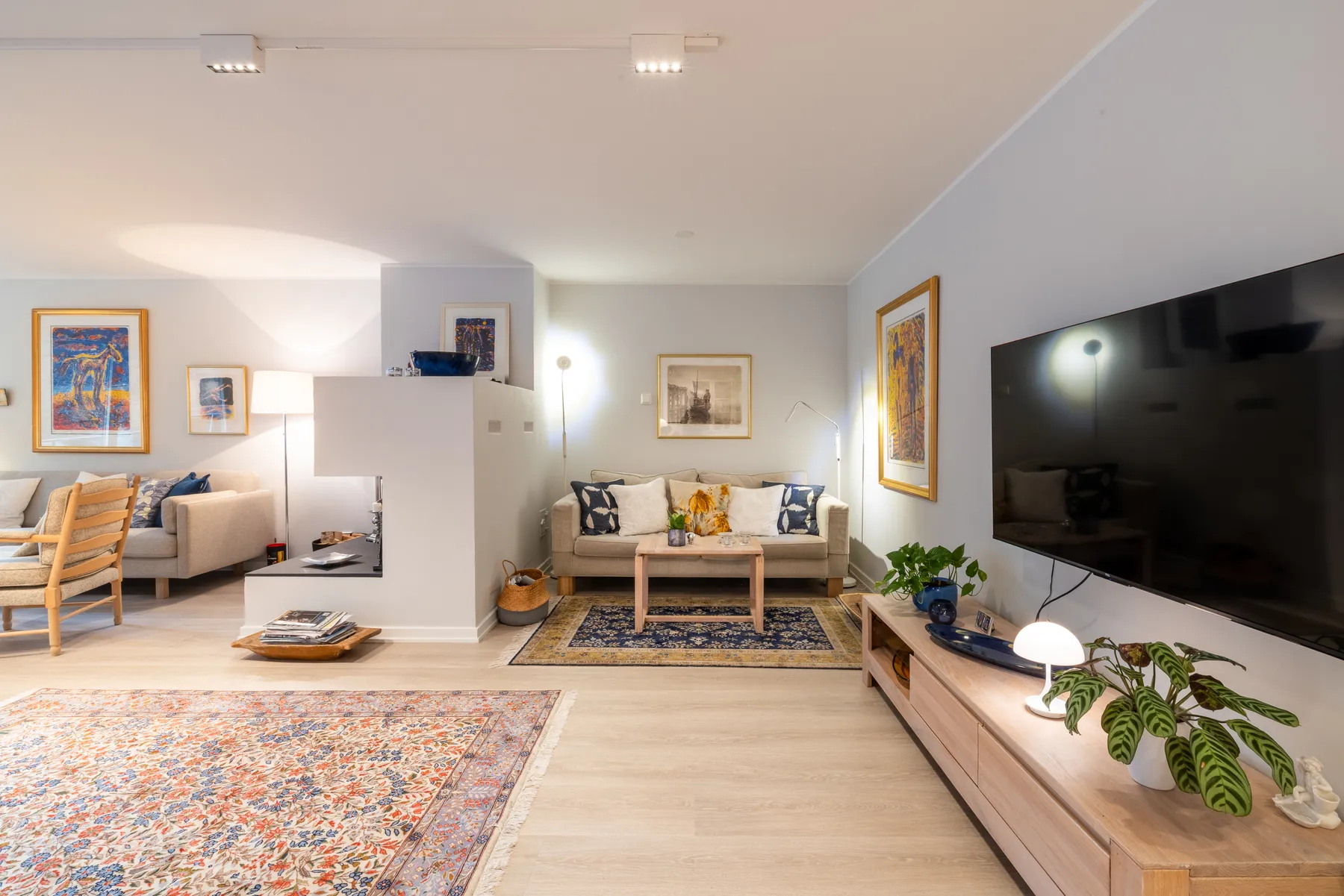 Stue med peis – Etter