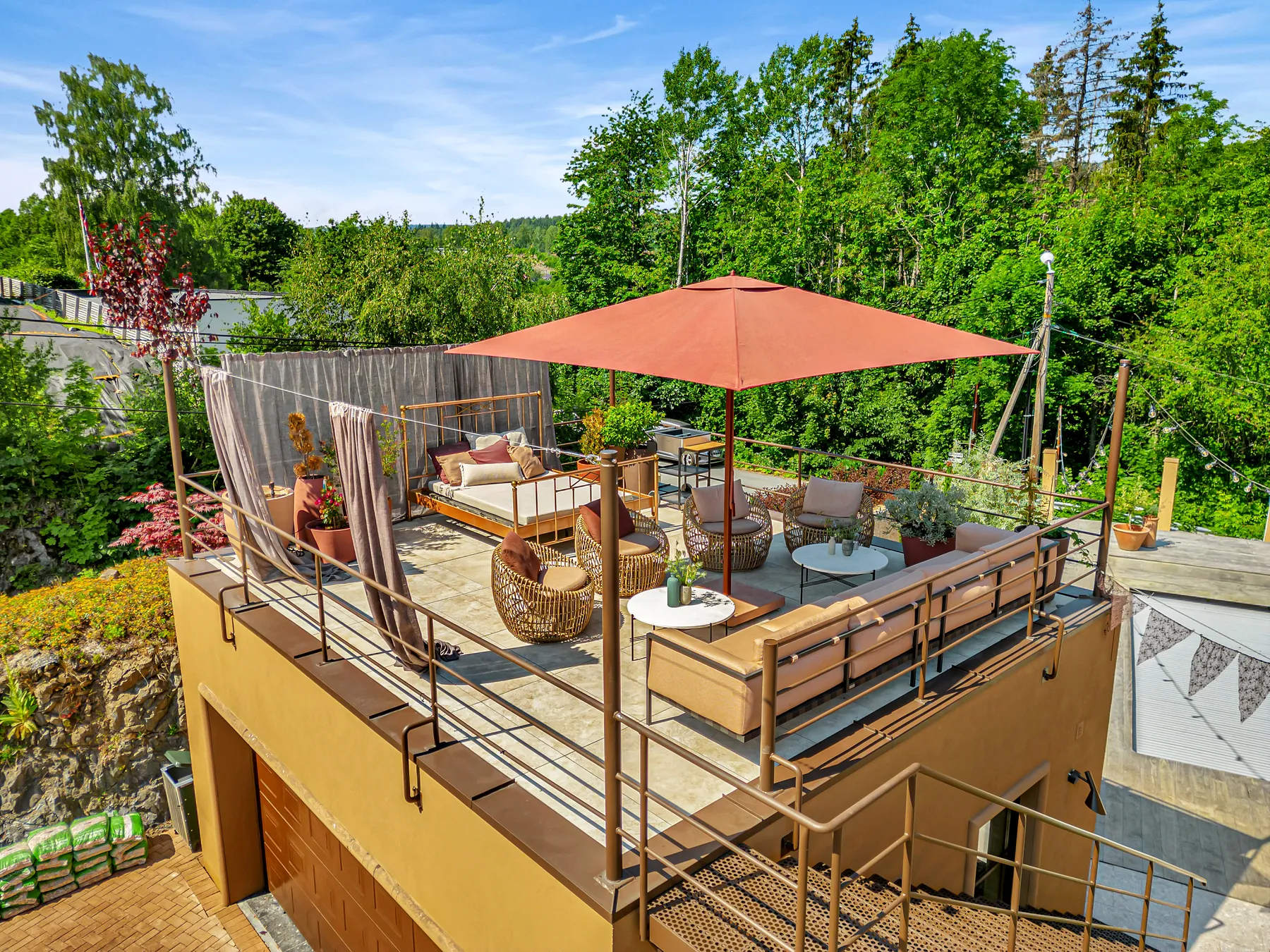 Takterrasse og hagestue — prosjektfoto 4