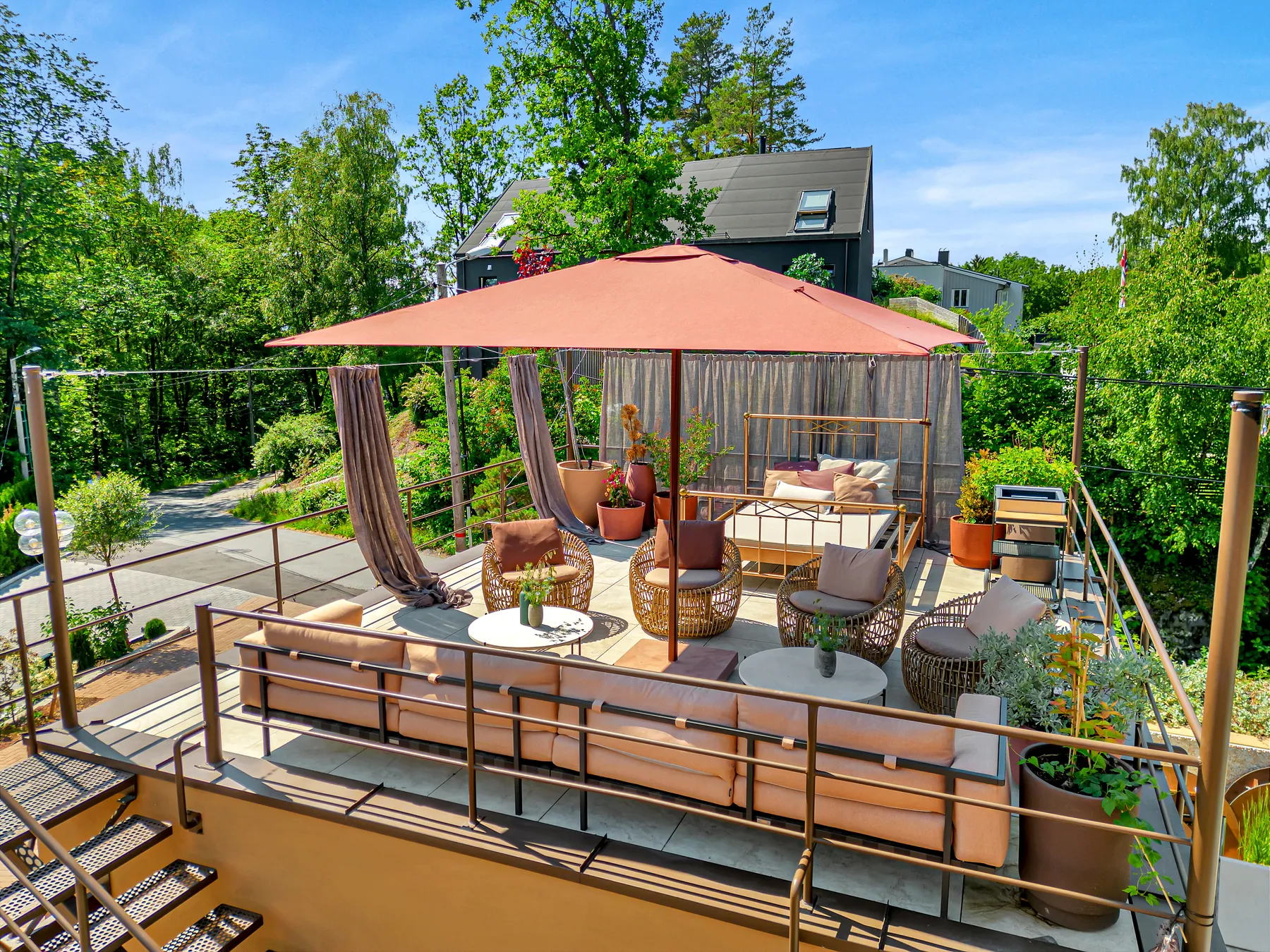 Takterrasse og hagestue — prosjektfoto 8